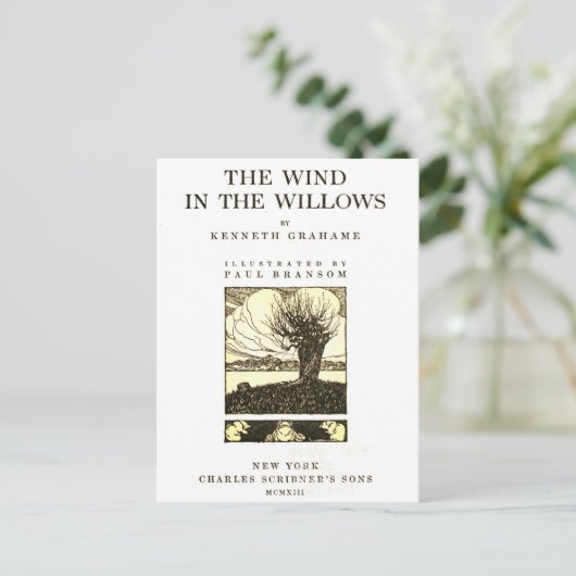 Het Wind in de Wilgen Briefkaart (Staand voorkant)