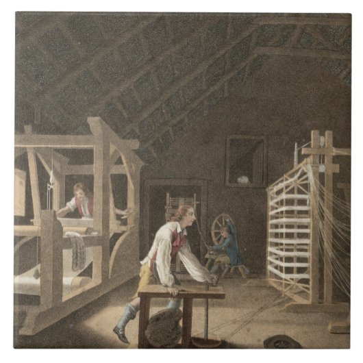 Het winden, het Warping met een Nieuwe Verbeterde  Tegeltje (Voorkant)