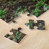 Het winden Wooden Stairs door de Bossen Legpuzzel (Zijkant)