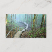 Het winden Wooden Stairs door de Bossen Visitekaartje (Achterkant)