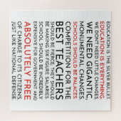 Het Wing Sam Seaborn Education bespreekt het puzze Legpuzzel (Horizontaal)