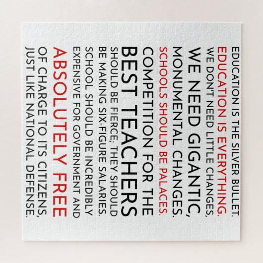 Het Wing Sam Seaborn Education bespreekt het puzze Legpuzzel (Horizontaal)