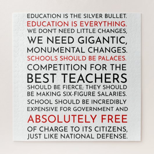 Het Wing Sam Seaborn Education bespreekt het puzze Legpuzzel (Verticaal)