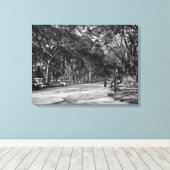 Het winkelcentrum in het centrale park in New York Canvas Afdruk (Insitu (Houten vloer))