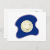 Het Winkelen het Volledige Maan Vignette Briefkaart (Voorkant / Achterkant)