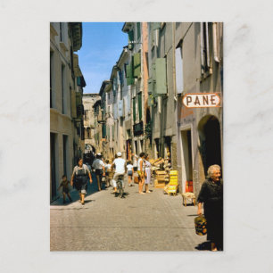 Het winkelen in Como Briefkaart