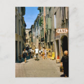 Het winkelen in Como Briefkaart (Voorkant)