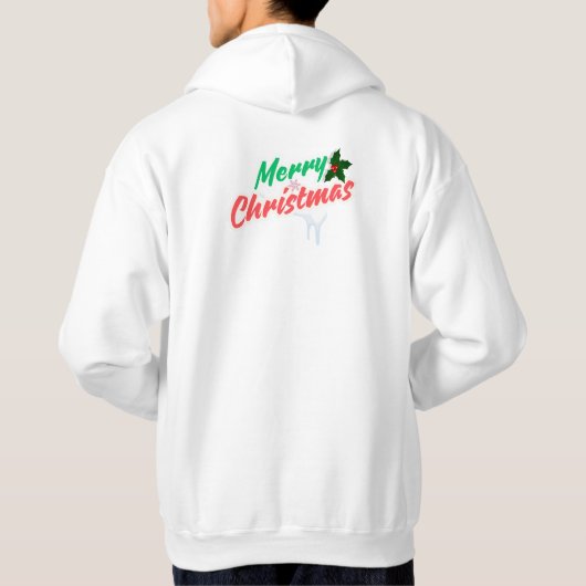 Het winkelgebied van de Kerstman Hoodie (Achterkant)