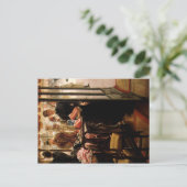 Het winkelmeisje - Tissot Briefkaart (Staand voorkant)