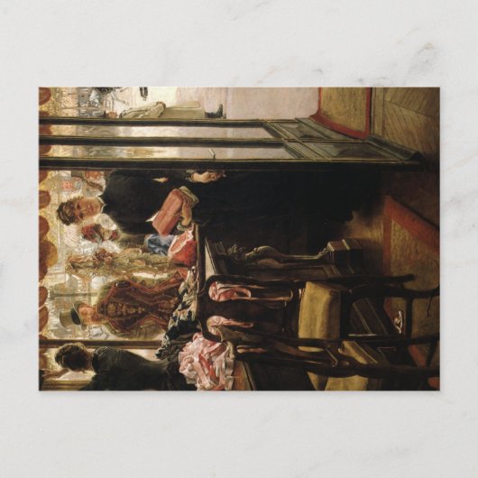 Het winkelmeisje - Tissot Briefkaart (Voorkant)