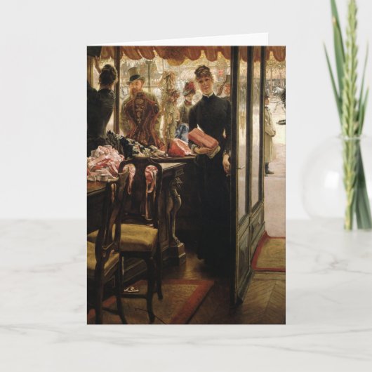 Het winkelmeisje - Tissot Kaart (Voorkant)