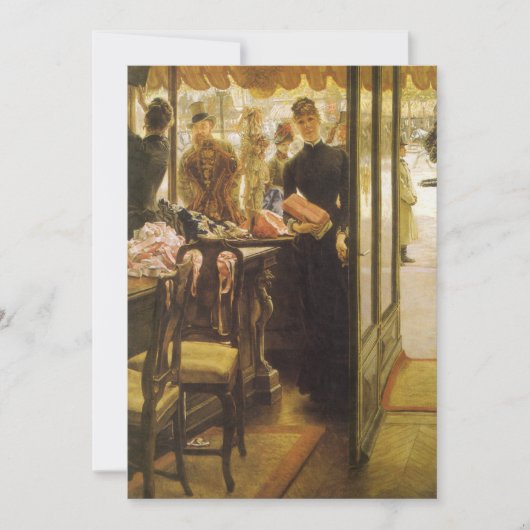 Het winkelmeisje van James Tissot, Victoriaans kun (Voorkant)