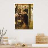 Het winkelmeisje van James Tissot, Victoriaans kun Poster (Keuken)