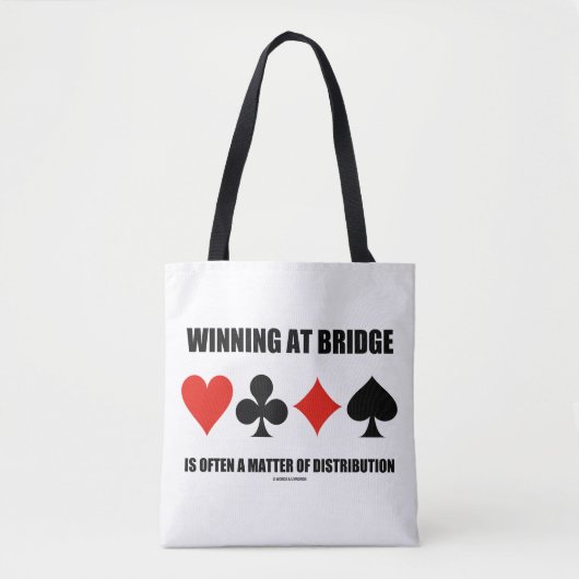 Het winnen bij Brug vaak een kwestie van distribut Tote Bag (Voorkant)