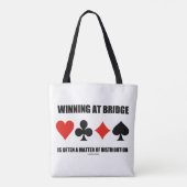 Het winnen bij Brug vaak een kwestie van distribut Tote Bag (Achterkant)