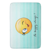 Het winnen van Emoji Face-Be gelukkig altijd Badmat (Voorkant Verticaal)