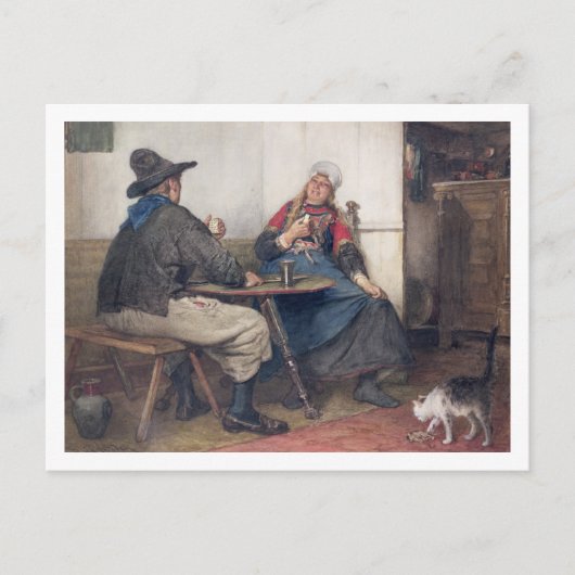 Het winnende stuk (w/c op papier) briefkaart (Voorkant)
