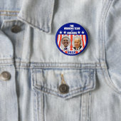 Het winnende team voor Amerika: Obama & Biden Ronde Button 5,7 Cm (In situ)
