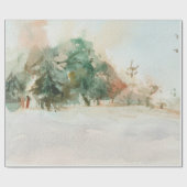 Het winterbos cadeaupapier (Vlak)