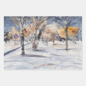 Het winterbos inpakpapier vel (Voorkant 3)