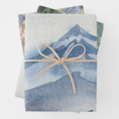 Het winterbos inpakpapier vel (In situ)