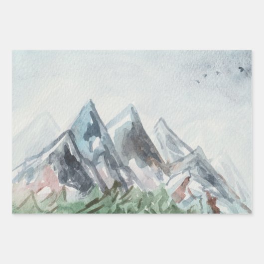 Het winterbos inpakpapier vel (Voorkant 3)