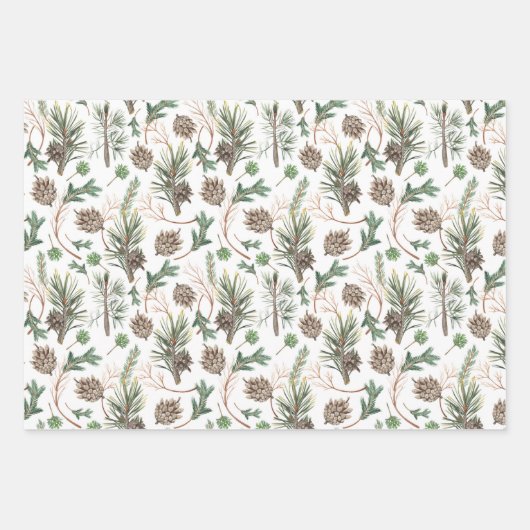 Het winterbos inpakpapier vel (Voorkant 2)