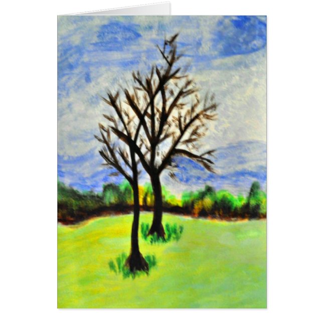 Het winteren van Pecan-bomen in Georgië (Voorkant)