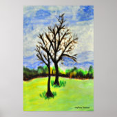 Het winteren van Pecan-bomen in Georgië Poster (Voorkant)