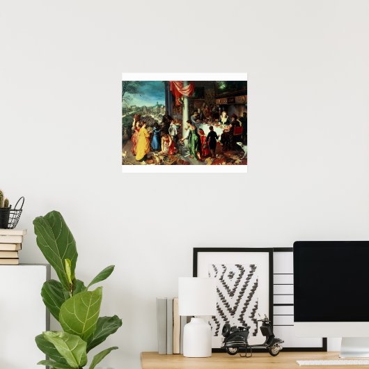 Het winterfeest, dat zich in de deelstaat Beieren Poster (Thuiskantoor)