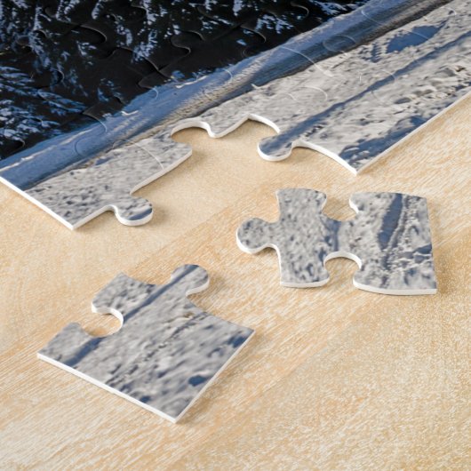 Het winterlandschap Alpe di Siusi Dolomites Legpuzzel (Zijkant)