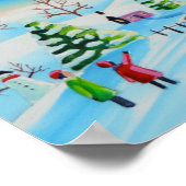 Het winterlandschap Lamplighter Gordon Bruce Poster (Hoek)