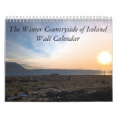 Het winterlandschap van de IJslandse Muur Kalender (Hoes)