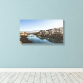 Het winterlandschap Villach Canvas Afdruk (Insitu (Houten vloer))