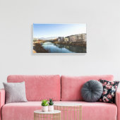 Het winterlandschap Villach Canvas Afdruk (Insitu (Woonkamer))