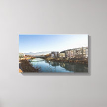 Het winterlandschap Villach