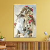 Het Winterpaard - Ingepakt Canvas Afdruk (Insitu (Woonkamer))