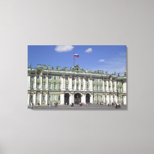 Het Winterpaleis, Sint-Petersburg, Rusland (RF) Canvas Afdruk