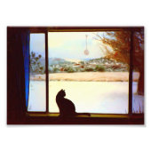 Het winterraam van Tosca Foto Afdruk (Voorkant)