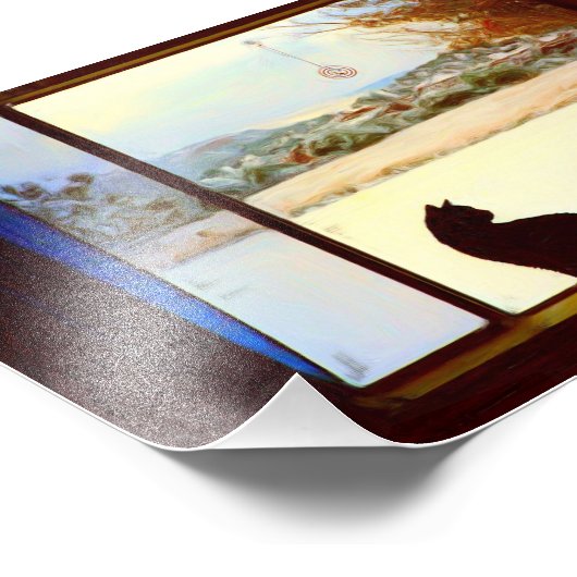 Het winterraam van Tosca Foto Afdruk (Hoek)