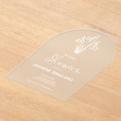 Het winterse Vrijgezellenfeest van de sneeuwklokje Acryl Uitnodigingen (Laagn)