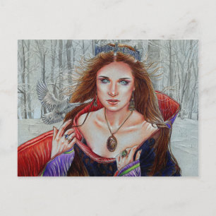 Het winterthema van het briefkaart "The Passion Be