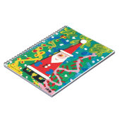 Het winterwonderland van Sinterklaas - Kinderkunst Notitieboek (Linkerzijde)