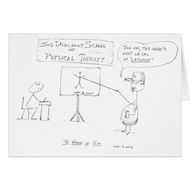 Het Wisdom van Jim: Fysieke Therapie School (Voorkant Horizontaal)
