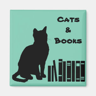 Het Wise Cat Magnet - Katten & Boeken