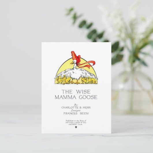 Het Wise Mamma Goose Hoesje Briefkaart (Staand voorkant)