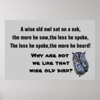 HET WISE OUDE poster