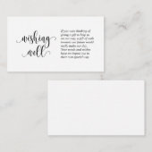 Het Wishing van het huwelijk goed, het Moderne Ont Informatiekaartje (Voorkant / Achterkant)