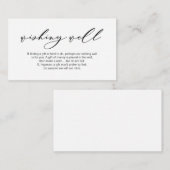 Het Wishing van het huwelijk goed, Modern Romantis Informatiekaartje (Voorkant / Achterkant)