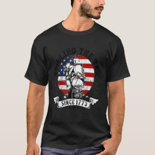 Het wissen van de thee sinds 1773 ons geschiedenis t-shirt